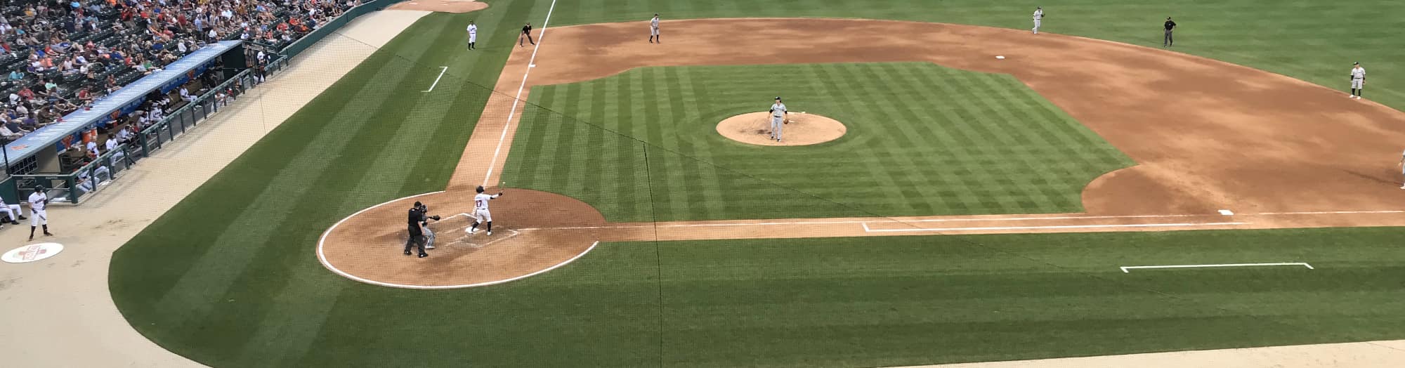 green baseball field Little Rock