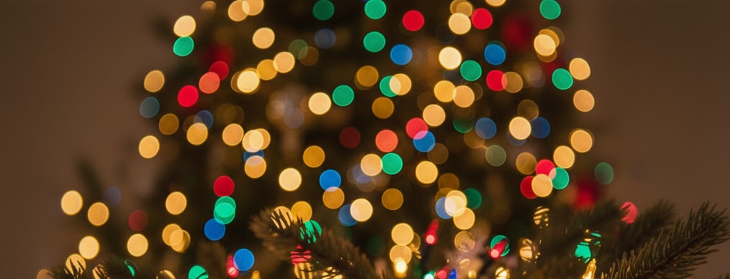 bokeh christmas lights Little Rock